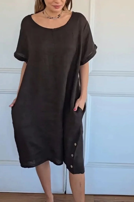 Women’s Elowyn Linen Blend Summer Dress