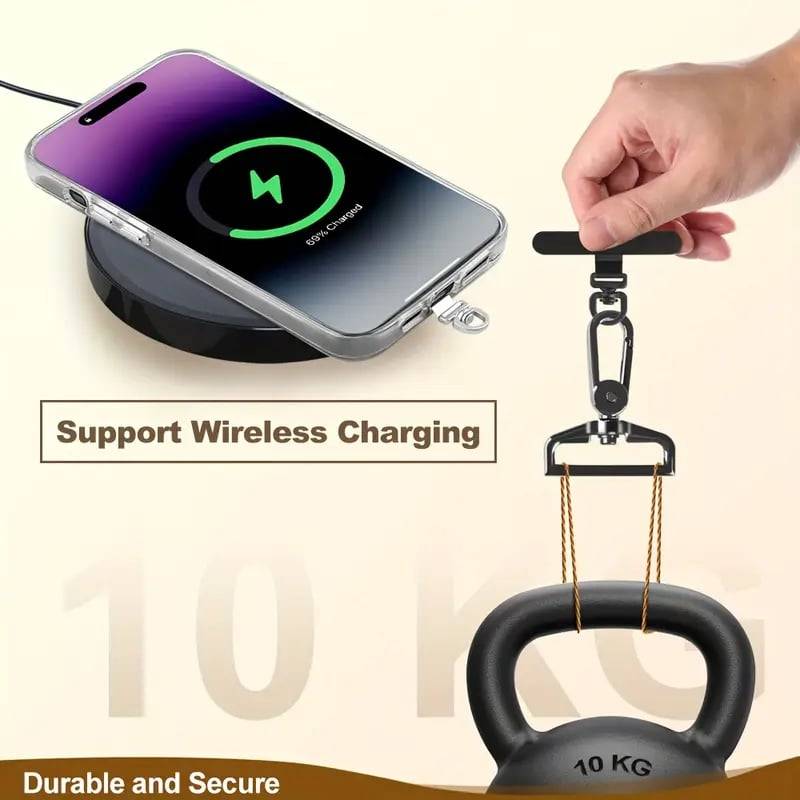 Adjustable Crossbody Phone Strap with Detachable Pouch