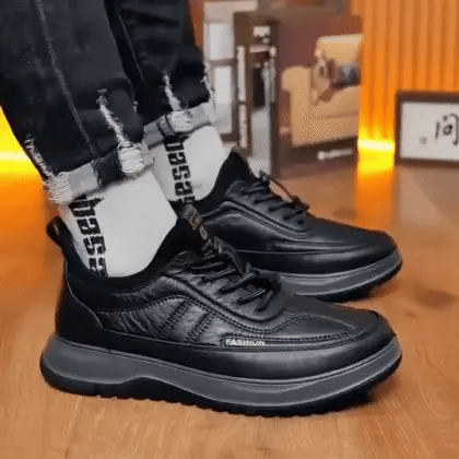 Men’s Elastic Lace Trainers with Reinforced Structure