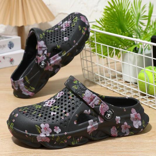 Women's Floral Ventilated Garden Clogs