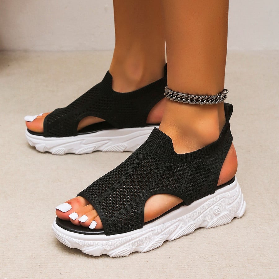 Women's Knitted Elastic Slip-on Sandals