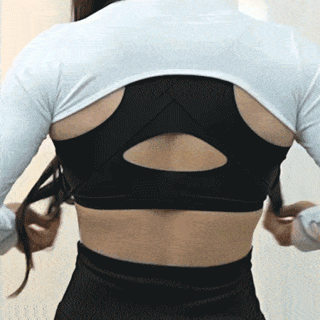 Women's Cross Back Front Closure Wireless Bra