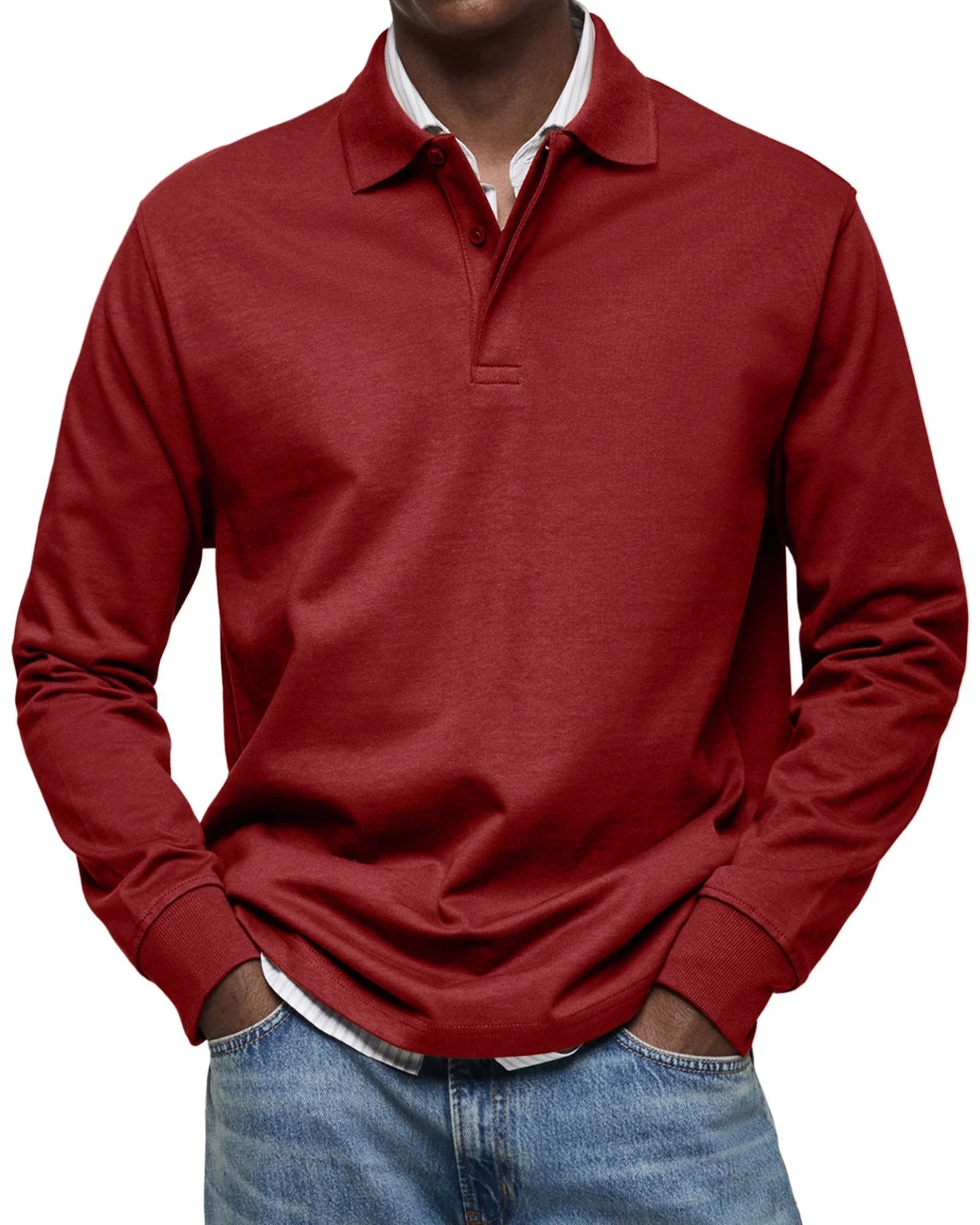 Men’s Harrington Long Sleeve Polo