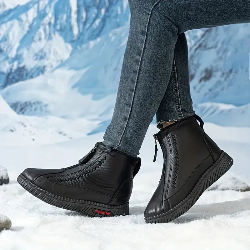 Women’s Warm Waterproof Slip-On Boots