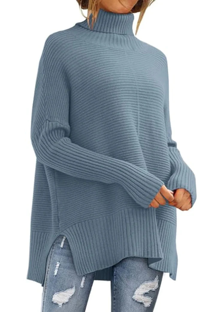 Women’s Soft Ribbed Knit Turtleneck Sweater