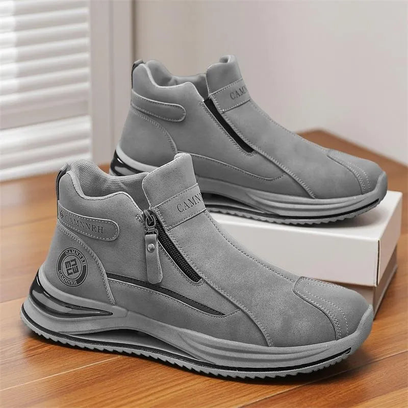 Men’s High-Top Slip-On Workwear Chelsea Boots
