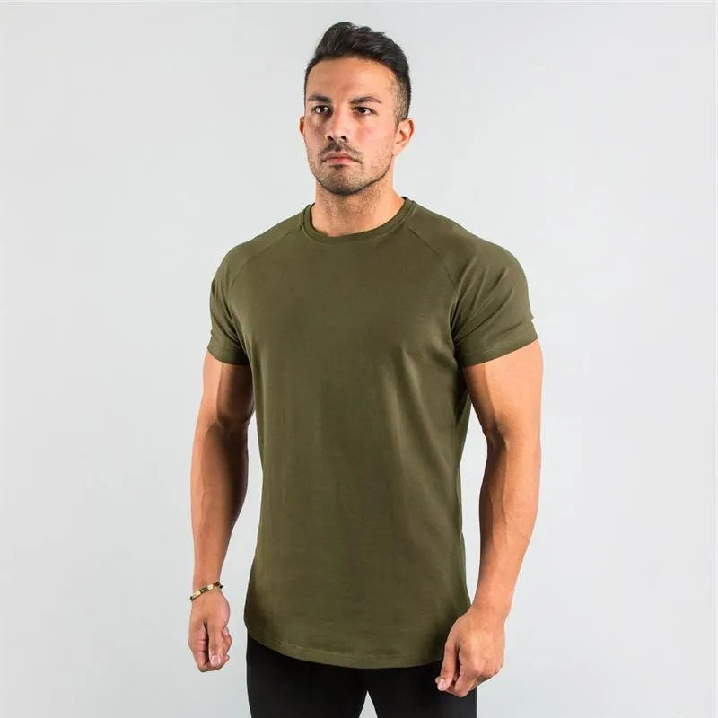 Men’s Raglan Sleeve Crew Neck Athletic T-Shirt