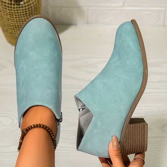 Women's Solid Colour Trendy Boots