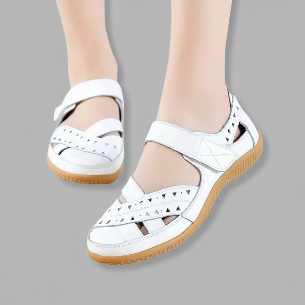 Women’s Breathable Leather-Look Walking Sandals