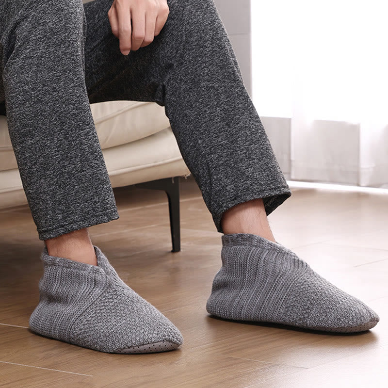 Plus-Size Foldable Sherpa-Lined Slipper Socks