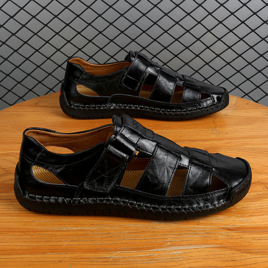 Men’s Leather-Look Summer Sandals