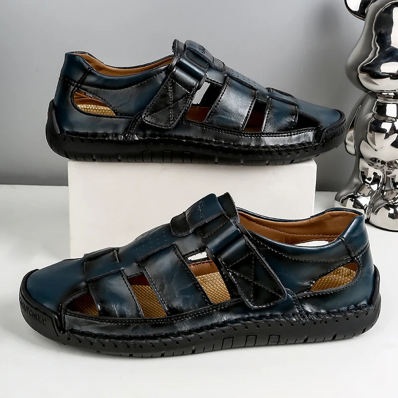 Men’s Leather-Look Summer Sandals