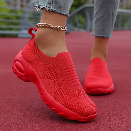 Women’s Slip-On Knit Walking Trainers