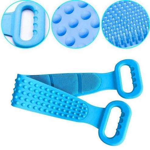Flexible Silicone Back Scrubber with Handles