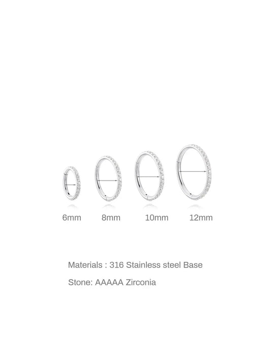 Women’s G23 Titanium Waterproof Multi-Size Cartilage Hoop