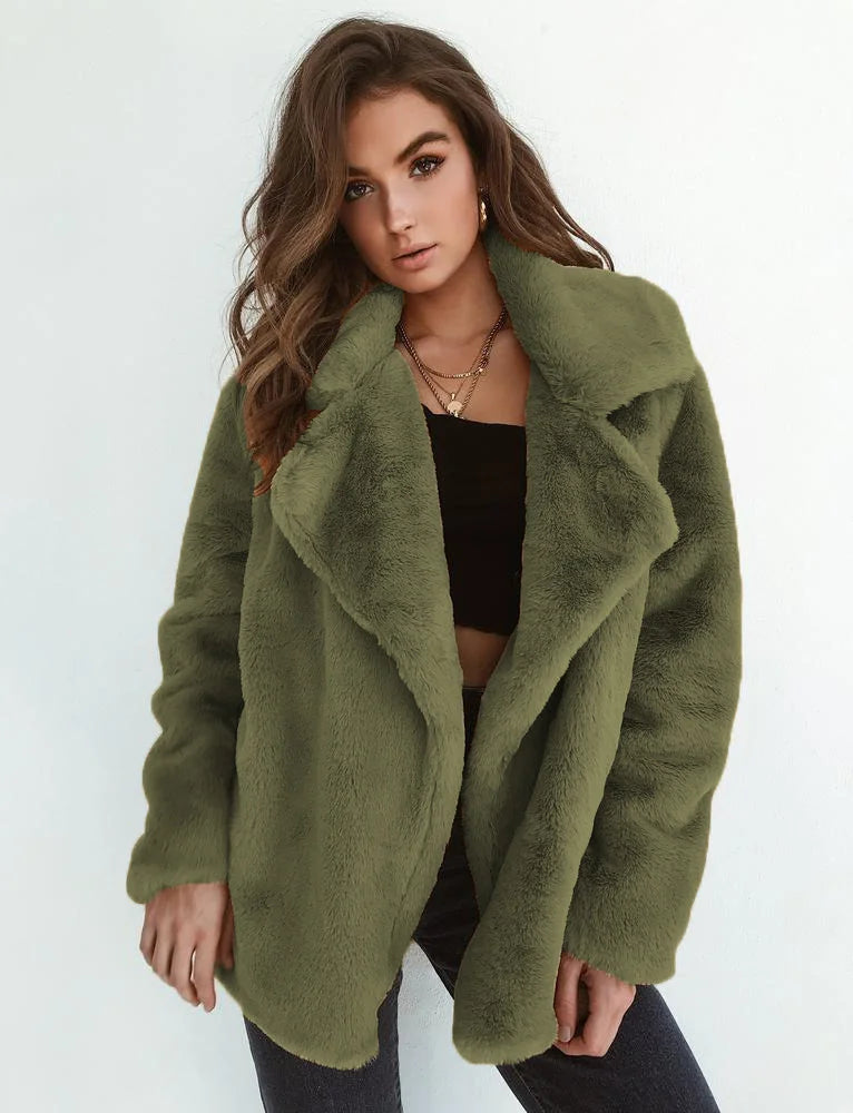 Women’s Plush Wool-Lined Fleece Jacket
