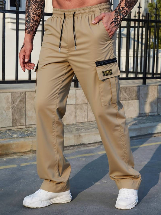Men’s Relaxed Fit Multi Pocket Cargo Trousers
