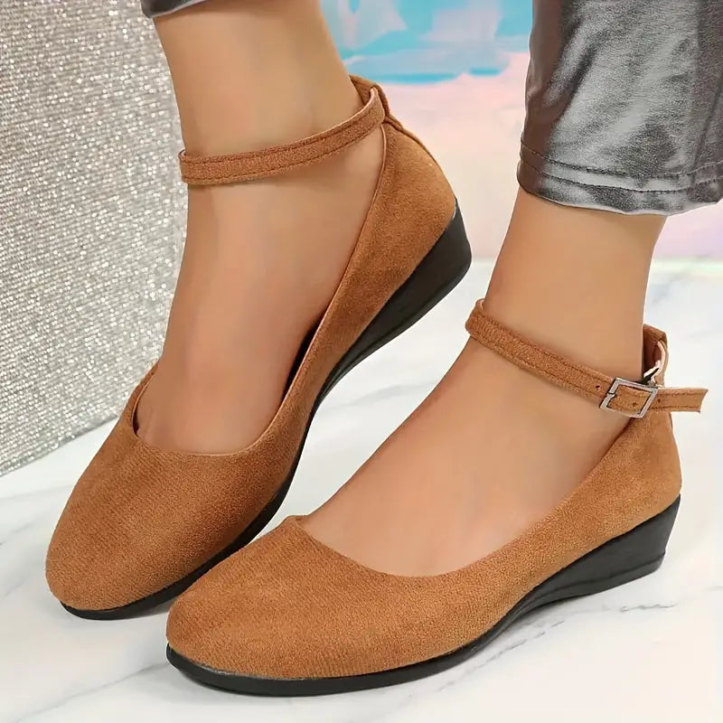 Casual Wedge Strap Shoes