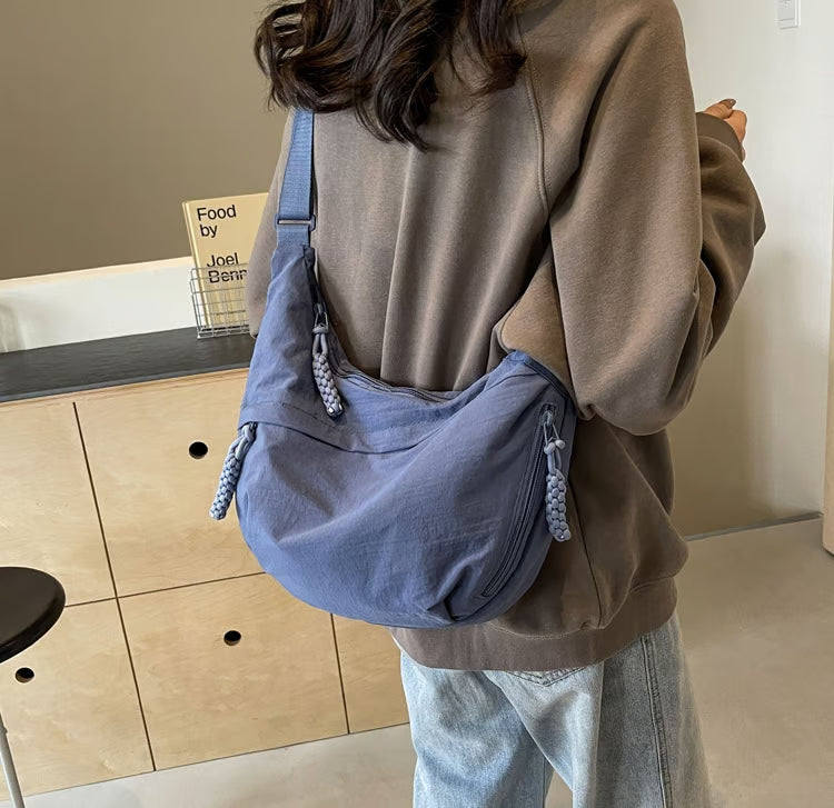Women’s Multi-Pocket Nylon Crossbody Bag