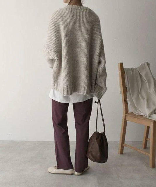 Women's Soft Chunky Knit Pocket Jumper