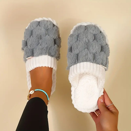 Fuzzy & Plush Closed Toe Slipper