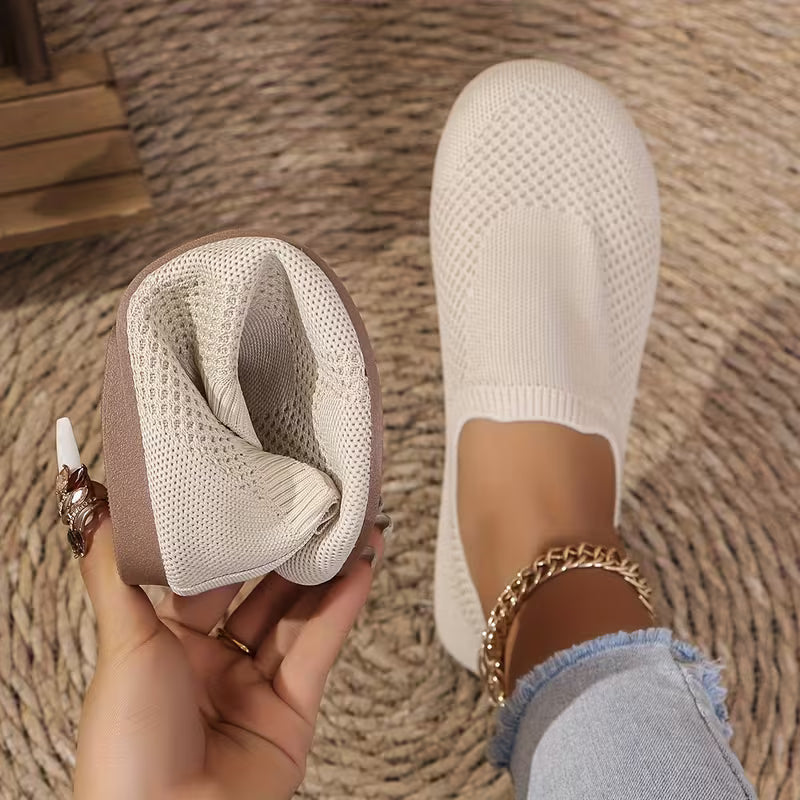 Women’s Knitted Slip-On Flat Shoes