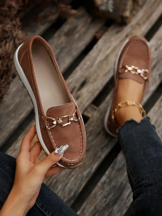 Women’s Slip On Comfort Support Walking Loafers