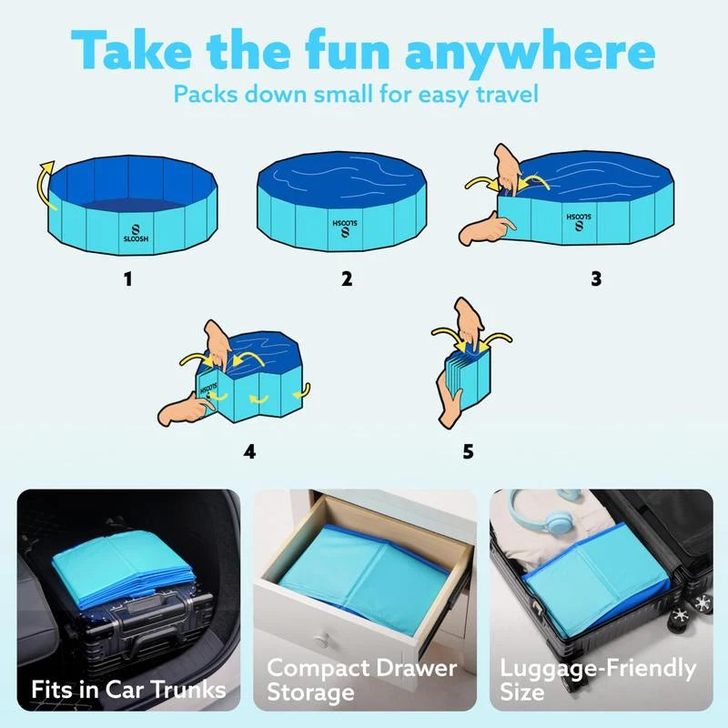 Large Foldable Family and Pet Wading Pool