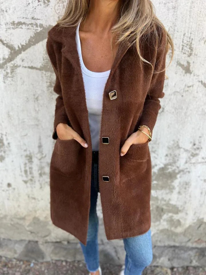 Women’s Casual Thick Lapel Coat