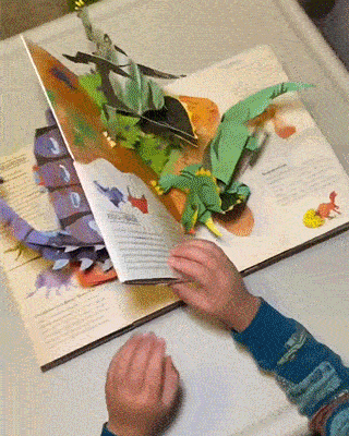 Prehistoric 3D Pop-Up Dinosaur Book