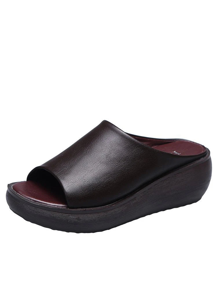 Women's Platform Wedge Slides