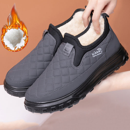 Men's Water-Resistant Winter Shoes – Warm, Non-Slip & Supportive Design