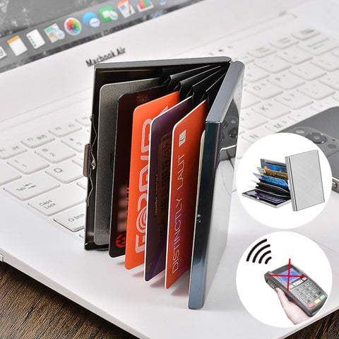 RFID Blocking Aluminium Credit Card Holder Wallet