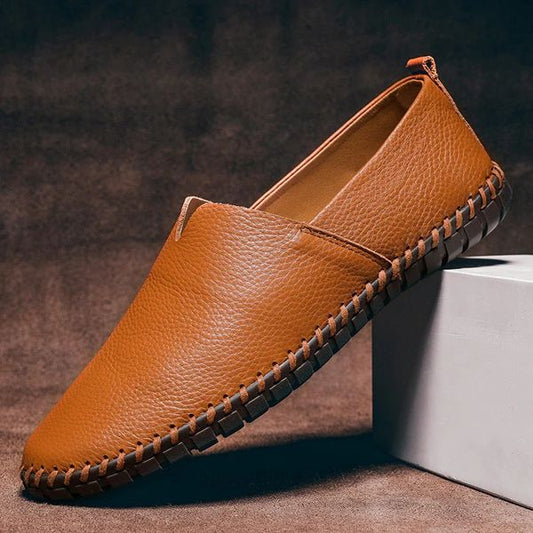 Massimo Leather Slip-Ons