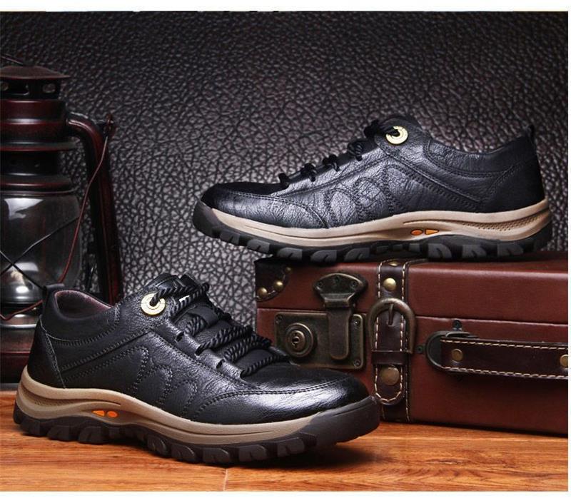 NEW SUPPORTIVE LEATHER-LOOK SHOES FOR MEN