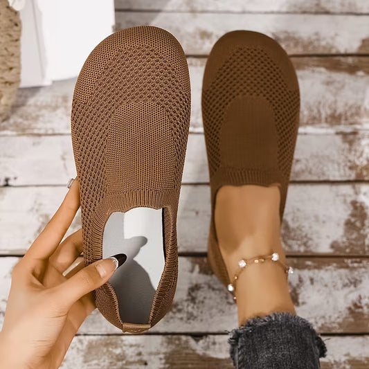 Women’s Knitted Slip-On Flat Shoes