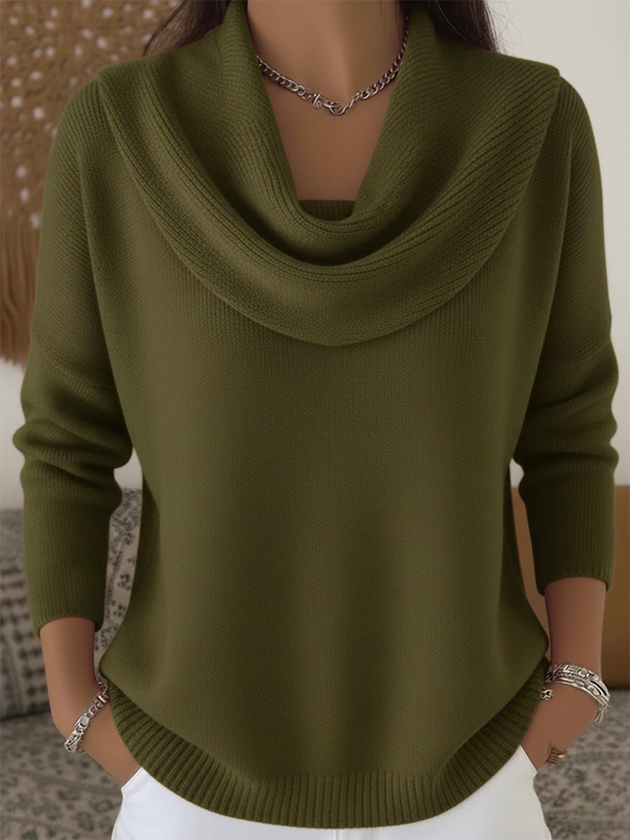 Women’s Soft and Elegant Ruffle Collar Top