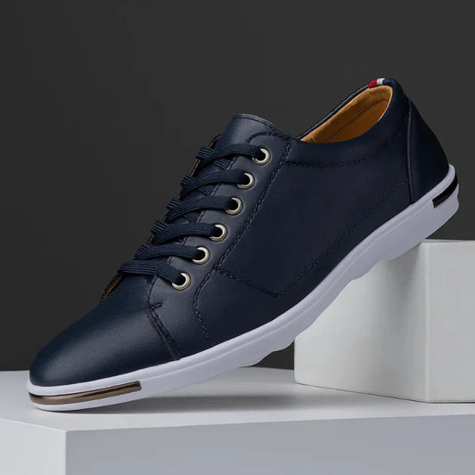 Men’s Leather-Look Everyday Trainers