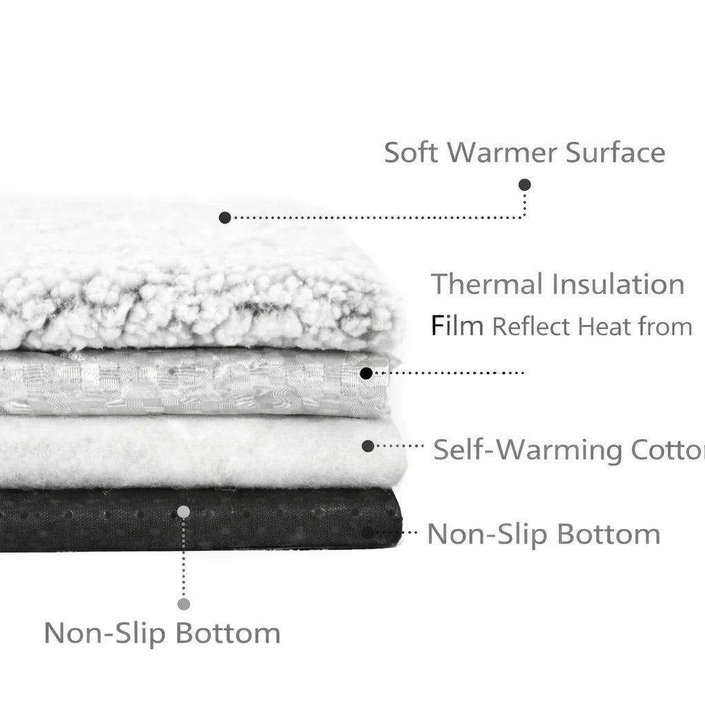 Self-Heating Reflective Pet Mat