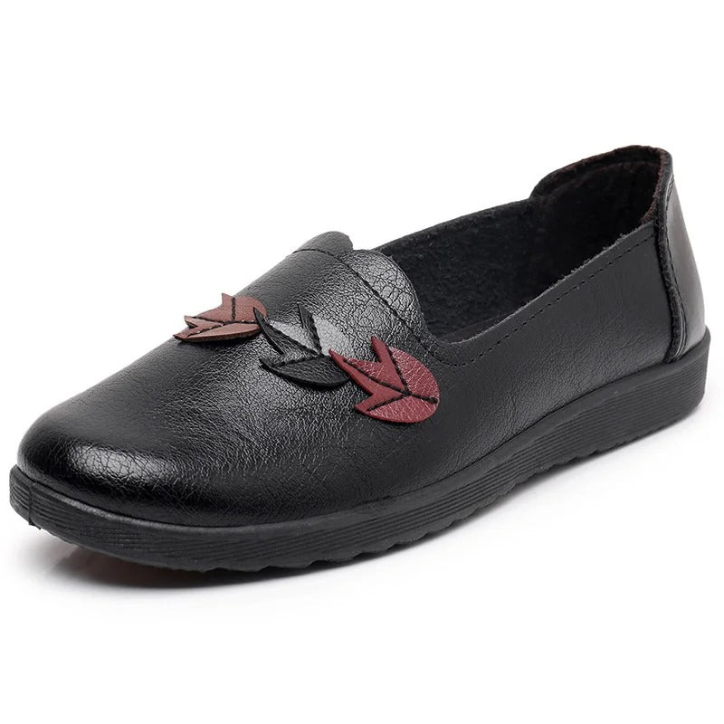 Women's Casual Leather Slip-On Loafers