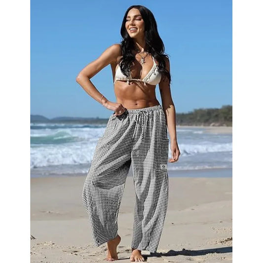 Women’s Striped Wide-Leg Trousers
