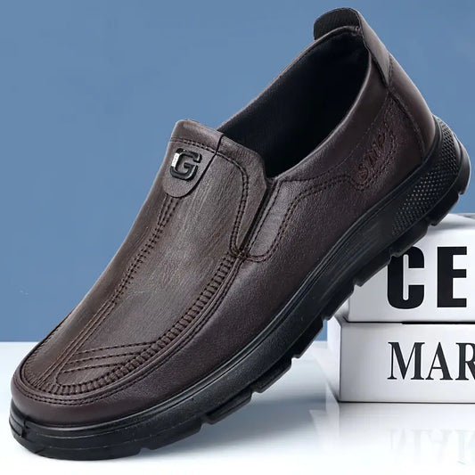 Men's Premium Leather-Look Loafers