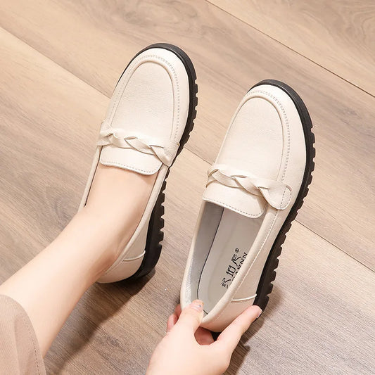 Middle-aged non-slip new comfort leather-Look shoes