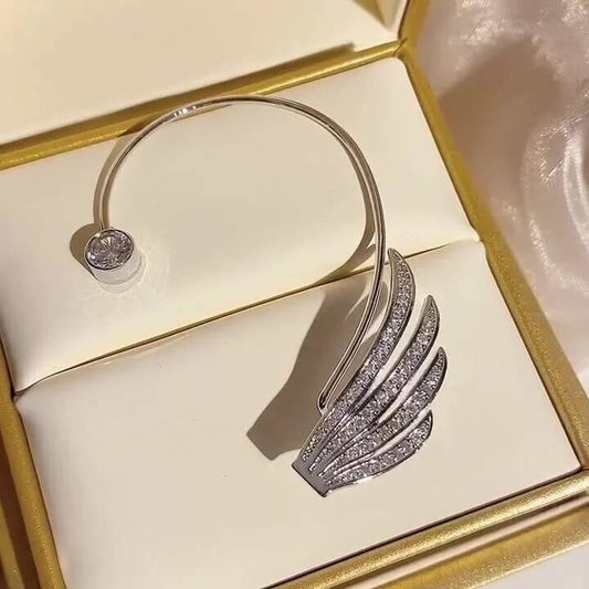 Women’s Angel Wing Crystal Ear Cuff Earrings