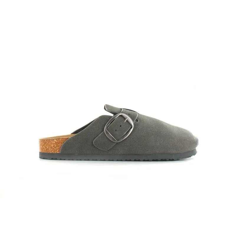 Women’s Cushioned Buckle Slip-On Mules