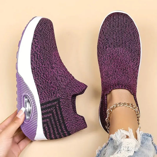 Women's Casual Breathable Slip On Walking Trainers
