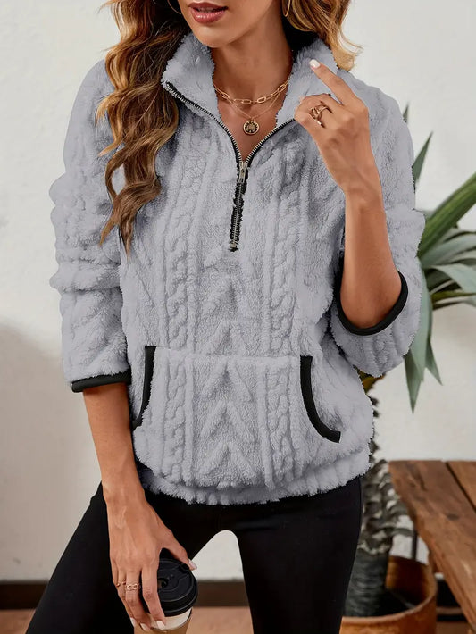Women's Classic Half-Zip Fleece Sweatshirt