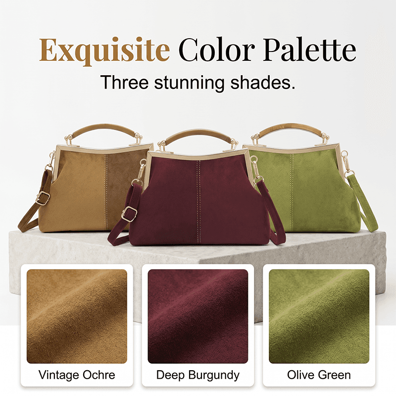 Women’s Textured Shell-Shape Frame Handbag
