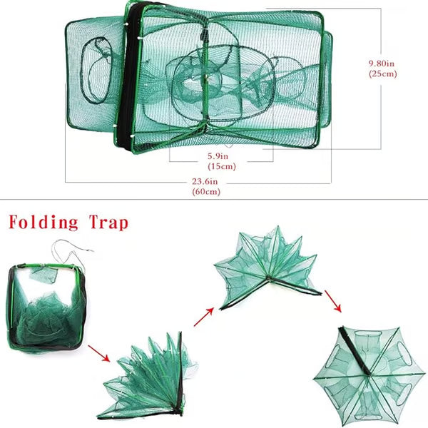 Foldable Multi Entry Fishing Net