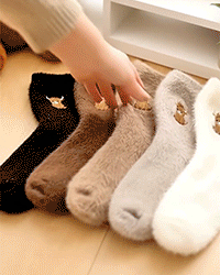 Cozy Cow Plush Grip Slipper Socks